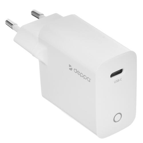 Купить Сетевое зарядное устройство Deppa 11428 белый  5095292. Характеристики, отзывы и цены в Донецке