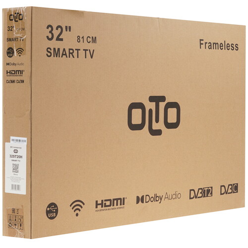 Купить 32" (81 см) Телевизор Olto 32ST20H черный  1309135. Характеристики, отзывы и цены в Донецке