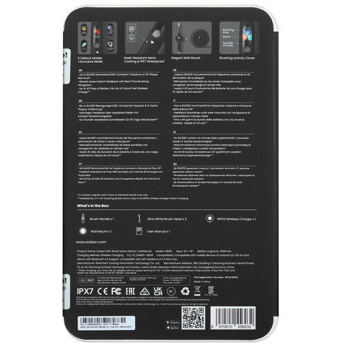 Купить Электрическая зубная щетка Oclean X Ultra черный  5493329. Характеристики, отзывы и цены в Донецке