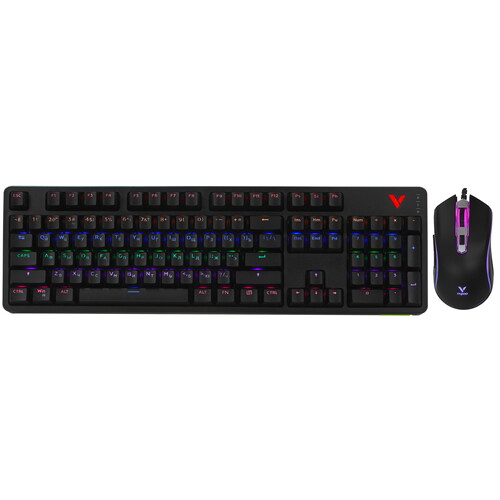 Купить Клавиатура+мышь  проводная  RAPOO V185S черный  9284431. Характеристики, отзывы и цены в Донецке