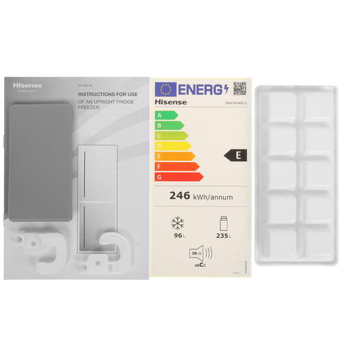 Купить Холодильник с морозильником   Hisense RB434N4BC2 серебристый  9063231. Характеристики, отзывы и цены в Донецке