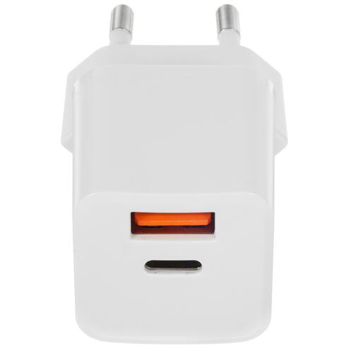 Купить Сетевое зарядное устройство TFN NANO A+C PD 20W белый  5076579. Характеристики, отзывы и цены в Донецке