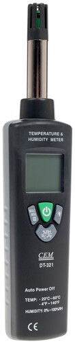 Купить Гигрометр (влагомер) CEM DT-321  1092649. Характеристики, отзывы и цены в Донецке