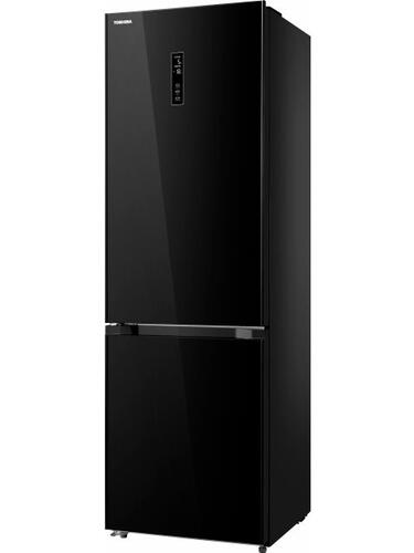 Купить Холодильник с морозильником  Toshiba GR-RB308WE-DGJ (22) черный  9958279. Характеристики, отзывы и цены в Донецке