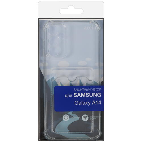 Купить Накладка  Aceline Pocket для Samsung Galaxy A14 прозрачный  5425764. Характеристики, отзывы и цены в Донецке