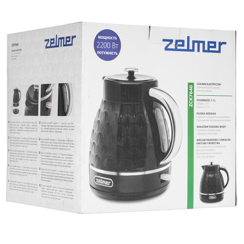 Купить Электрочайник Zelmer ZCK7640 черный  9113720. Характеристики, отзывы и цены в Донецке
