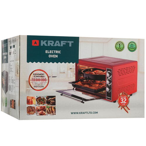 Купить Мини-печь Kraft KF-MO 3200 W белый  5333041. Характеристики, отзывы и цены в Донецке