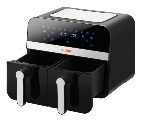 Купить Аэрогриль Kitfort КТ-2272 черный  9250682. Характеристики, отзывы и цены в Донецке