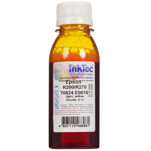 Купить Чернила  InkTec E0010 желтый  5602066. Характеристики, отзывы и цены в Донецке