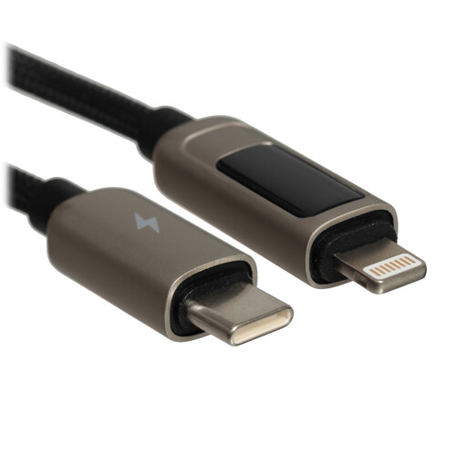 Купить Кабель круглый LANEX Lightning 8-pin - USB Type-C серебристый 1.2 м  9280455. Характеристики, отзывы и цены в Донецке