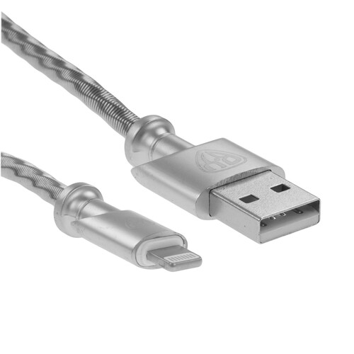 Купить Кабель круглый BY Lightning 8-pin - USB 2.0 Type-A серебристый 1 м  5482135. Характеристики, отзывы и цены в Донецке