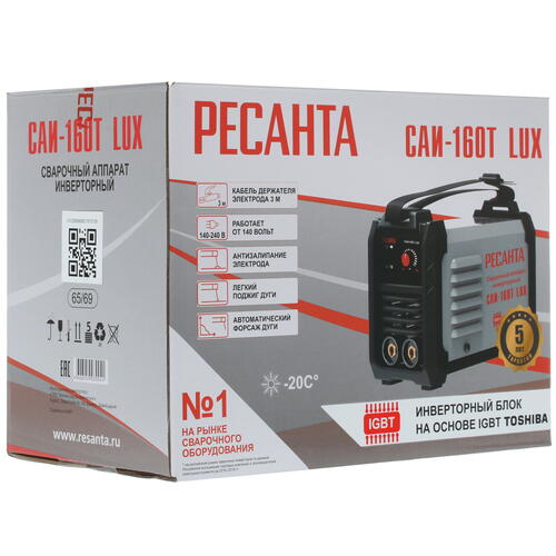 Купить Сварочный аппарат Ресанта САИ 160Т LUX  8164973. Характеристики, отзывы и цены в Донецке