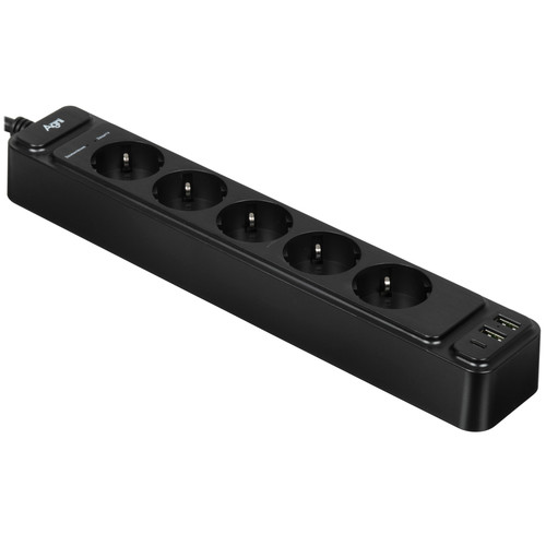 Купить Сетевой фильтр AGNI TP-FS3U5E-PD черный  9289370. Характеристики, отзывы и цены в Донецке