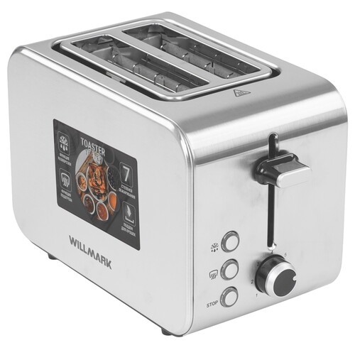 Купить Тостер WILLMARK WTS-9817S серебристый  9269603. Характеристики, отзывы и цены в Донецке