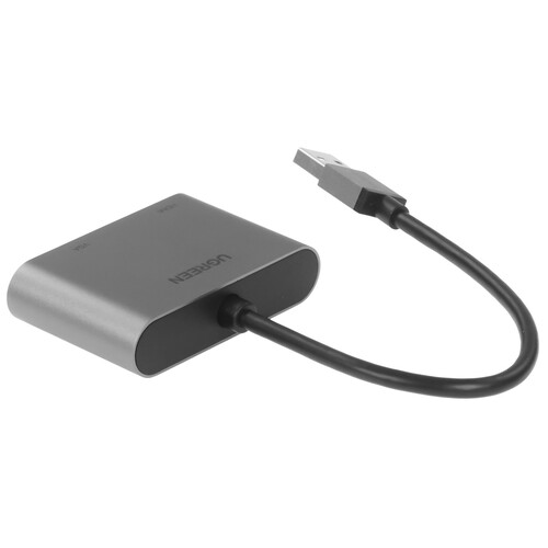 Купить Переходник однонаправленный Ugreen USB Type-A - HDMI+VGA, 0.15 м  5478798. Характеристики, отзывы и цены в Донецке