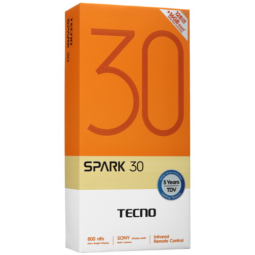 Купить 6.78" Смартфон Tecno SPARK 30 4G 256 ГБ черный  5482708. Характеристики, отзывы и цены в Донецке