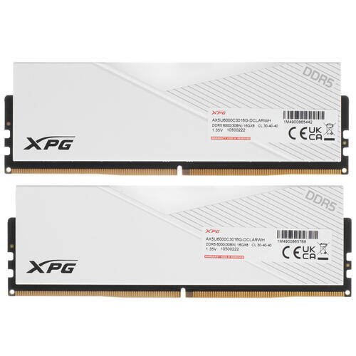 Купить Оперативная память ADATA XPG Lancer RGB [AX5U6000C3016G-DCLARWH] 32 ГБ  5096552. Характеристики, отзывы и цены в Донецке