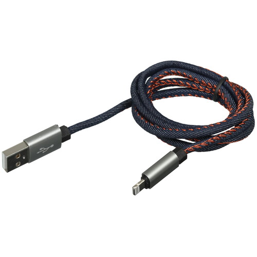 Купить Кабель круглый REXANT Lightning 8-pin - USB 2.0 Type-A синий 1 м  9131366. Характеристики, отзывы и цены в Донецке