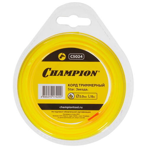 Купить Леска для триммеров Champion Star C5024  1215862. Характеристики, отзывы и цены в Донецке