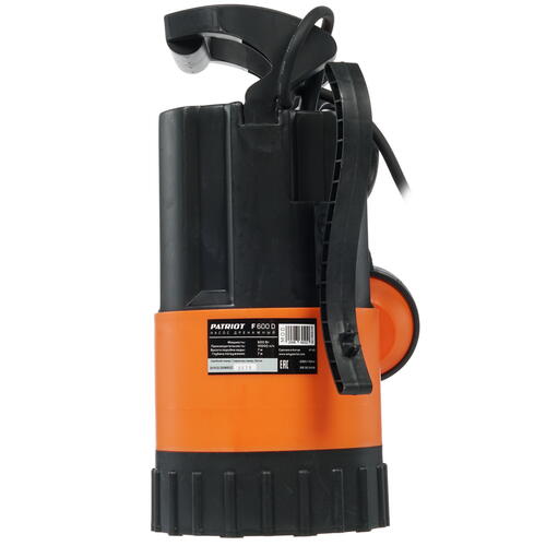 Купить Насос дренажный Patriot F 600 D  8140081. Характеристики, отзывы и цены в Донецке