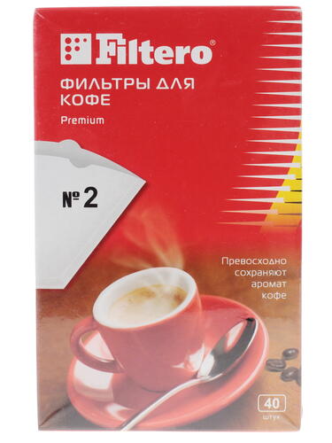 Купить Одноразовые фильтры Filtero Premium №2 белый  1105230. Характеристики, отзывы и цены в Донецке