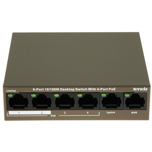 Купить Коммутатор Tenda TEF1106P-4-63W  4856773. Характеристики, отзывы и цены в Донецке