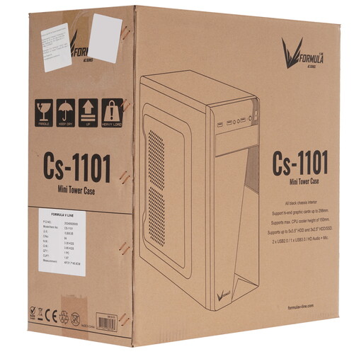 Купить Корпус Formula V Line CS-1101  черный  5623067. Характеристики, отзывы и цены в Донецке