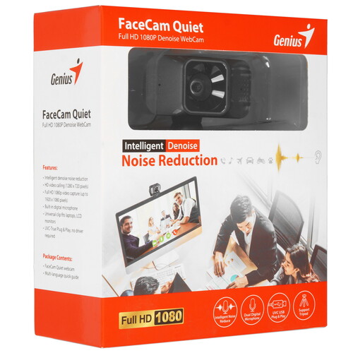 Купить Веб-камера Genius FaceCam Quiet  9140208. Характеристики, отзывы и цены в Донецке