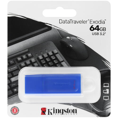 Купить Память USB Flash 64 ГБ Kingston DataTraveler Exodia [KC-U2G64-7GB]  5442014. Характеристики, отзывы и цены в Донецке