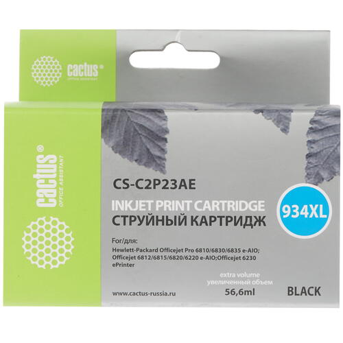 Купить Картридж Cactus CS-C2P23AE черный  7964894. Характеристики, отзывы и цены в Донецке