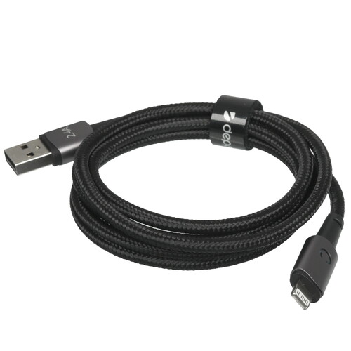 Купить Кабель круглый DEPPA Lightning 8-pin - USB 2.0 Type-A серый 1.2 м  9113429. Характеристики, отзывы и цены в Донецке