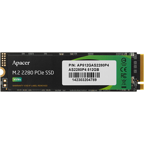 Купить 512 ГБ M.2 NVMe накопитель Apacer AS2280P4  1672361. Характеристики, отзывы и цены в Донецке