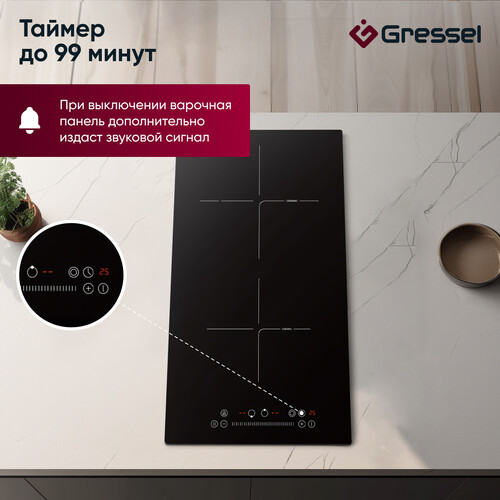 Купить Электрическая варочная поверхность Gressel RU30D28S77100  9256865. Характеристики, отзывы и цены в Донецке