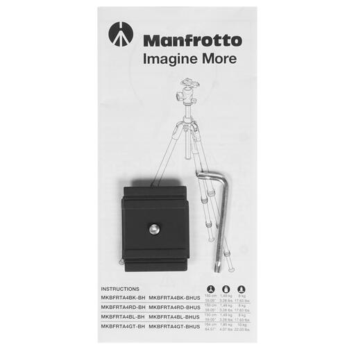 Купить Штатив Manfrotto MKBFRTA4BK-BH черный  1285177. Характеристики, отзывы и цены в Донецке
