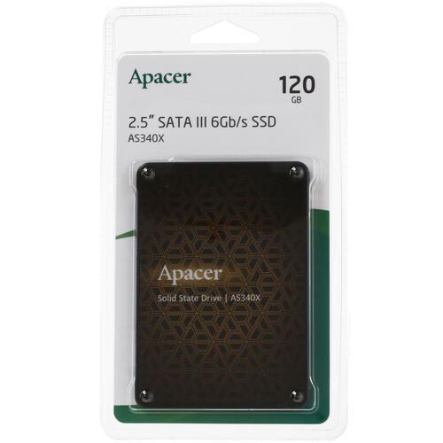 Купить 120 ГБ 2.5" SATA накопитель Apacer AS340X  4857796. Характеристики, отзывы и цены в Донецке