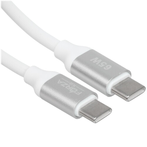 Купить Кабель круглый FORZA USB Type-C - USB Type-C белый 1 м  5482369. Характеристики, отзывы и цены в Донецке