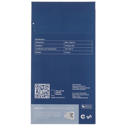 Купить Набор термопрокладок Arctic Cooling Thermal Pad TP-3 [ACTPD00058A]  5407571. Характеристики, отзывы и цены в Донецке