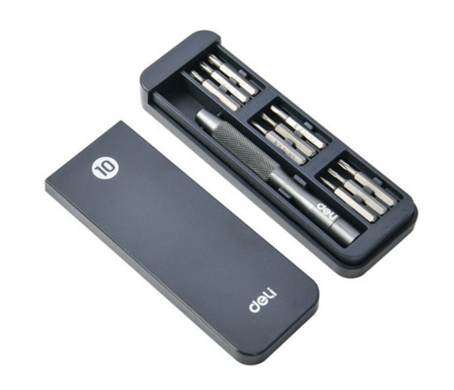 Купить Отвертка с набором насадок Deli DL241010J  5634213. Характеристики, отзывы и цены в Донецке