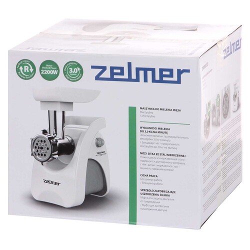 Купить Мясорубка электрическая Zelmer ZMM9801B белый  5358781. Характеристики, отзывы и цены в Донецке