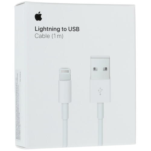 Купить Кабель круглый Apple Lightning 8-pin MFI - USB 2.0 Type-A белый 1 м  1614789. Характеристики, отзывы и цены в Донецке