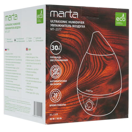 Купить Увлажнитель воздуха MARTA MT-2377  9111502. Характеристики, отзывы и цены в Донецке