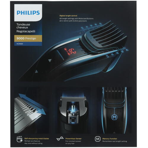 Купить Машинка для стрижки Philips HC9420/15 черный/серебристый  5445336. Характеристики, отзывы и цены в Донецке