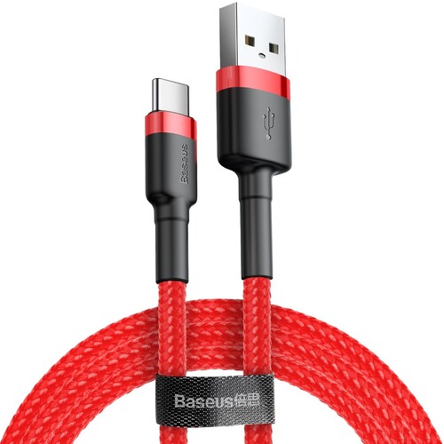 Купить Кабель круглый Baseus USB Type-C - USB 2.0 Type-A красный 2 м  9167113. Характеристики, отзывы и цены в Донецке