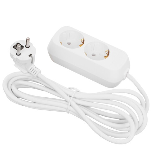 Купить Удлинитель Cadena CDM U2e-3x1-3m-W белый  9188076. Характеристики, отзывы и цены в Донецке