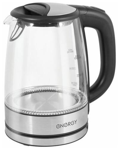 Купить Электрочайник ENERGY E-237 серебристый  8169800. Характеристики, отзывы и цены в Донецке