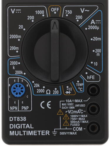 Купить Мультиметр TEK DT 838  1118132. Характеристики, отзывы и цены в Донецке