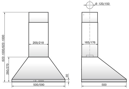 Купить Вытяжка каминная ELIKOR Вента 50П-430-К3Д бежевый  9924643. Характеристики, отзывы и цены в Донецке