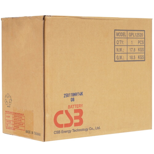 Купить Аккумуляторная батарея для ИБП CSB GPL 12520  9281119. Характеристики, отзывы и цены в Донецке