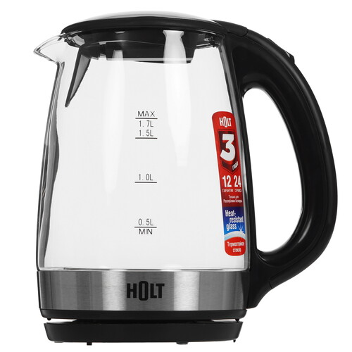 Купить Электрочайник Holt HT-KT-009 серебристый  9283437. Характеристики, отзывы и цены в Донецке