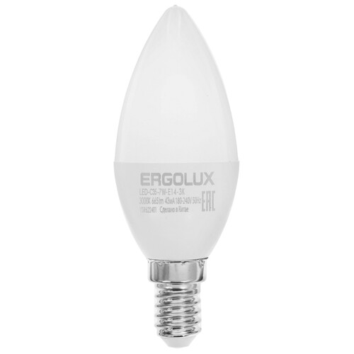 Купить Лампа светодиодная Ergolux LED-C35-7W-E14-3K  5467584. Характеристики, отзывы и цены в Донецке